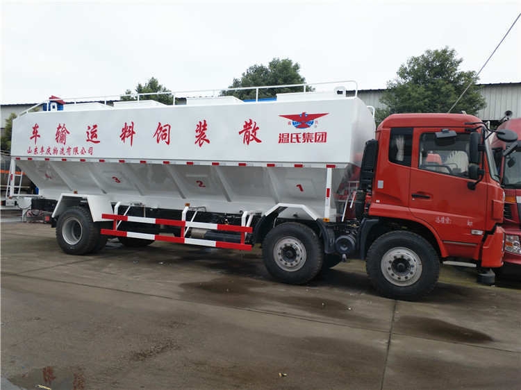 雙鴨山市東風(fēng)天龍20噸散裝飼料車(chē)4S店 專(zhuān)業(yè)汽車(chē)經(jīng)銷(xiāo)商服務(wù)農(nóng)業(yè)運(yùn)輸